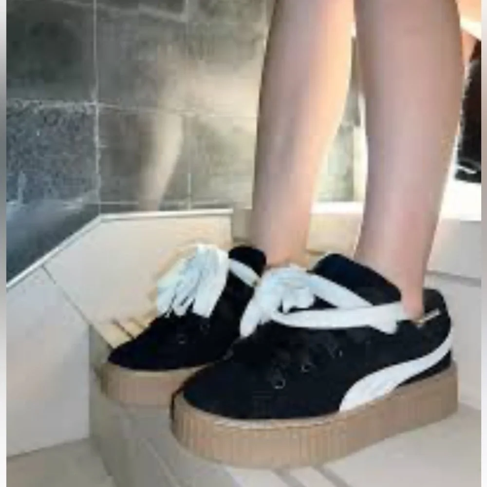 FENTY x PUMA Creeper Phatty Womens Rihanna Black Warm White Gum Brown 396403-01